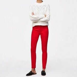 Ann Taylor Loft Julie Fit Skinny Ankle Pant - Red 4